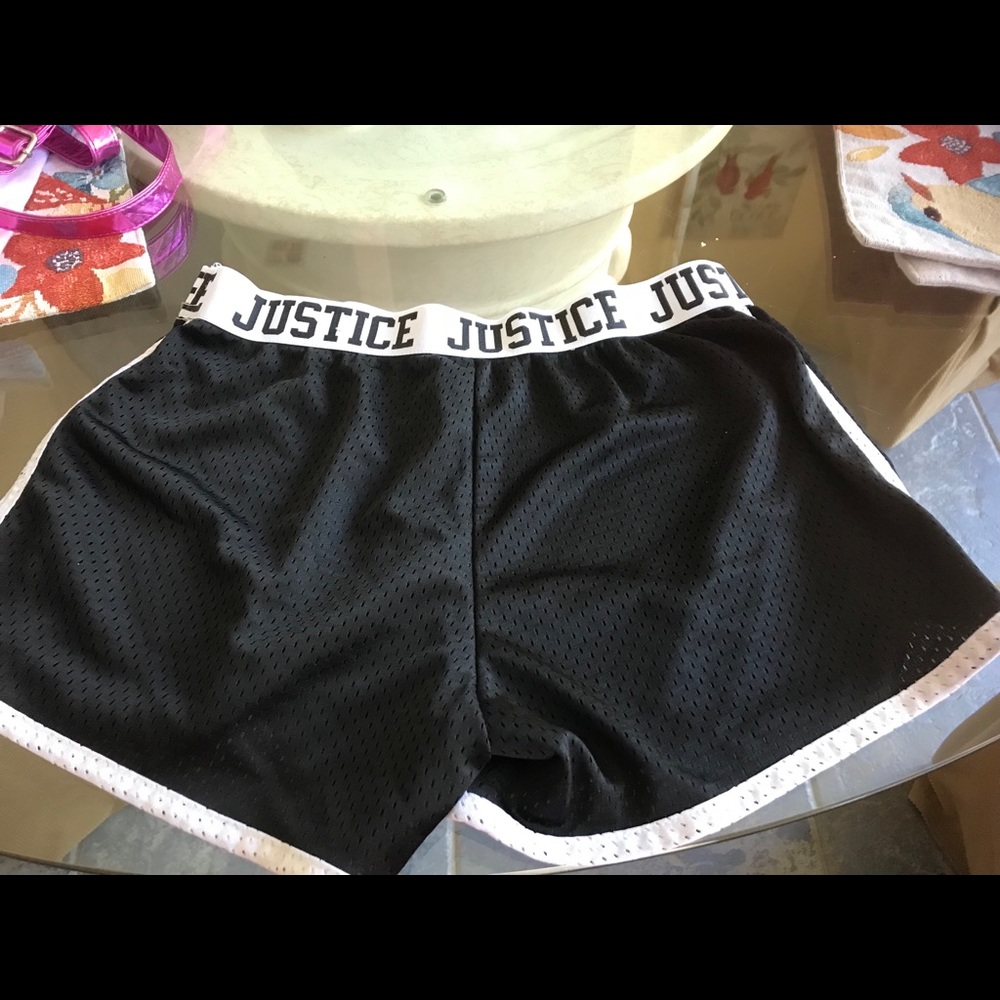 Justice girls active wear shorts